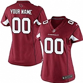 Women Nike Arizona Cardinals Customized Red Team Color Stitched NFL Game Jersey,baseball caps,new era cap wholesale,wholesale hats